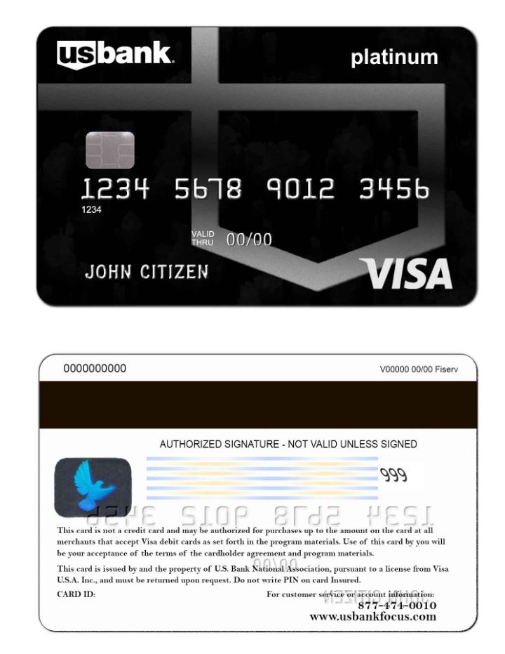 USA U.S. Bank visa platinum card